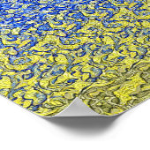 ウクライナの平和鳩 – 隠し3Dプリント ポスター (角)