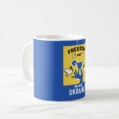 ウクライナの平和 – 愛と支援 コーヒーマグカップ (正面左)