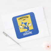 ウクライナの平和 – 愛と支援 スクエアシール (封筒)