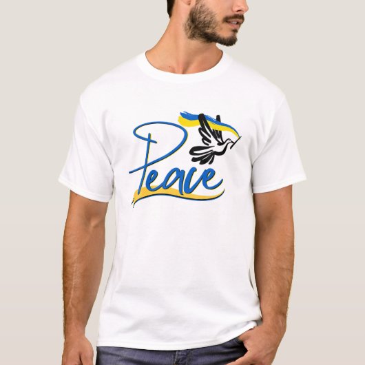 ウクライナの平和 Tシャツ (正面)