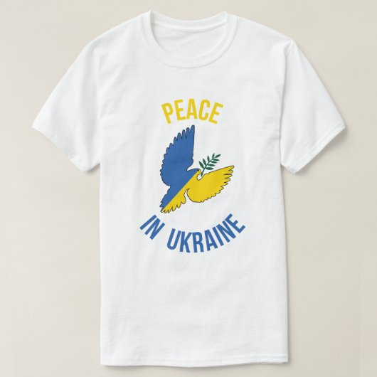 ウクライナの平和Tシャツ Tシャツ (デザイン正面)
