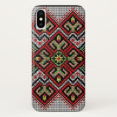 ウクライナの幾何学的な刺繍のiPhoneの銀河系の箱 Case-Mate iPhoneケース (裏面)