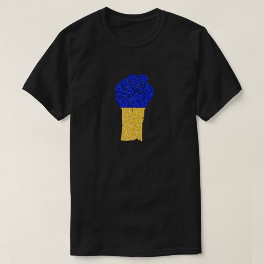 ウクライナの強さ ギラギラTシャツ Tシャツ (デザイン正面)