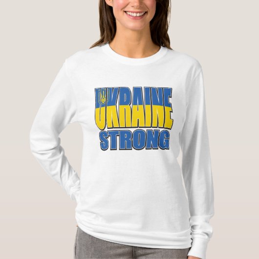 ウクライナの強さ Tシャツ (正面)