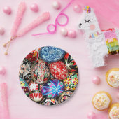 ウクライナの復活祭の卵 ペーパープレート (パーティー)