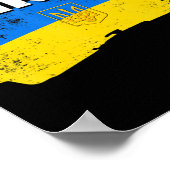 ウクライナの愛を支持するウクライナの女性女性と立つ ポスター (角)