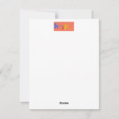 ウクライナの慈善団体を支持するクリスマスカード シーズンカード (裏面)