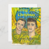 ウクライナの慈善団体を支持するクリスマスカード シーズンカード (正面/裏面)