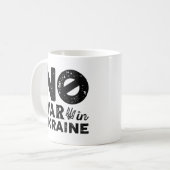 ウクライナの戦争なし コーヒーマグカップ (正面左)