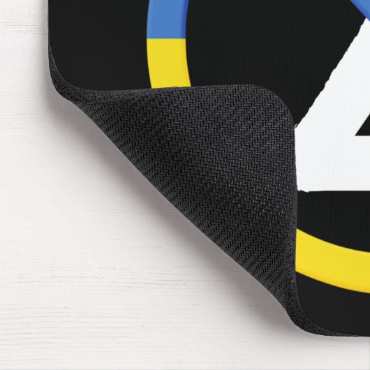 ウクライナの抵抗記号Iはウクライナと共に立つ マウスパッド (コーナー)