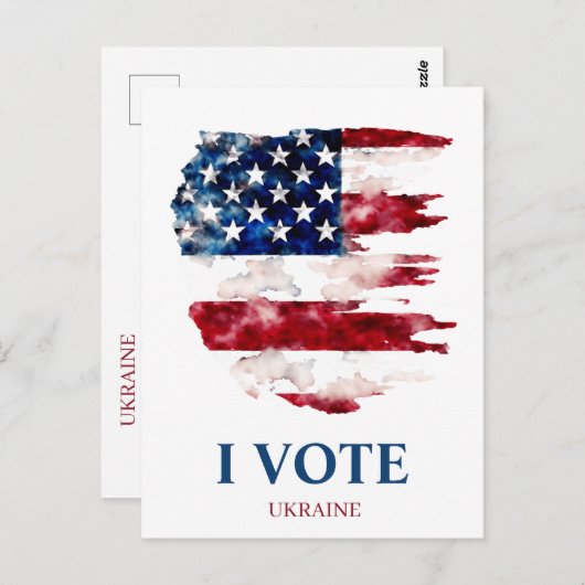 ウクライナの政治を守る ポストカード (正面/裏面)