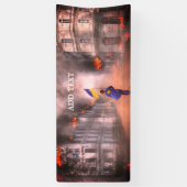 ウクライナの旗の世界の平和 横断幕 (縦)