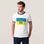ウクライナの旗のTシャツ Tシャツ (正面フル)
