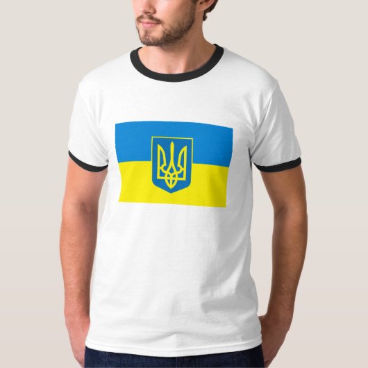 ウクライナの旗のTシャツ Tシャツ (正面)