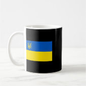 ウクライナの旗 ウクライナの国旗  コーヒーマグカップ (左)