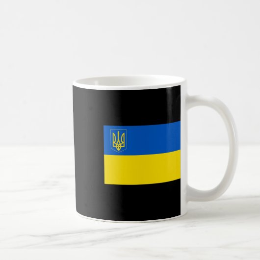 ウクライナの旗 ウクライナの国旗  コーヒーマグカップ (右)