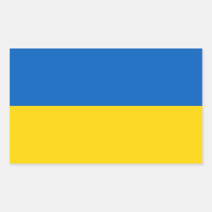 ウクライナの旗-ウクライナの旗- ПрапорУкраїни 長方形シール