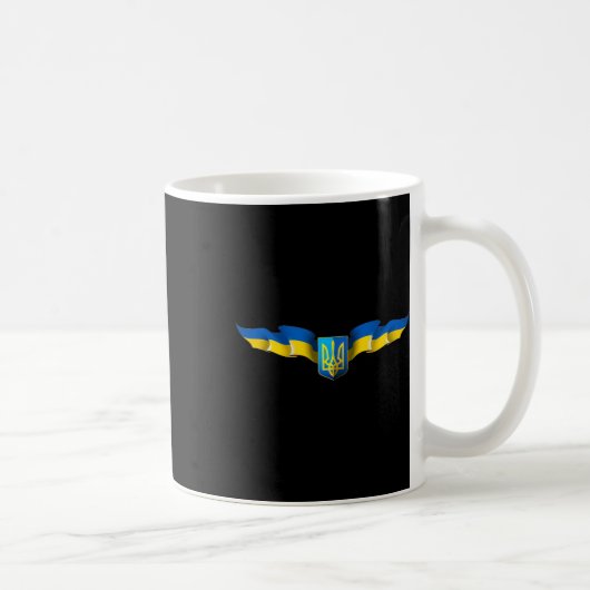 ウクライナの旗 ウクライナの誇り  コーヒーマグカップ (右)