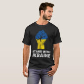 ウクライナの旗 - ウクライナを応援する旗 2 Tシャツ (正面フル)