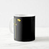 ウクライナの旗 コーヒーマグカップ (正面左)