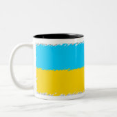 ウクライナの旗 ツートーンマグカップ (左)