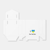 (ウクライナの旗) ハート あなたのパーソナライズされたテキスト フェイバーボックス (折り畳みなし)