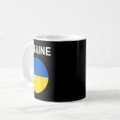 ウクライナの旗 モダン 1  コーヒーマグカップ (正面左)