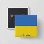 ウクライナの旗 缶バッジ (正面&裏面)
