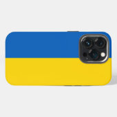 ウクライナの旗 iPhoneケース (裏面横)