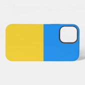 ウクライナの旗 iPhoneケース (裏面横)