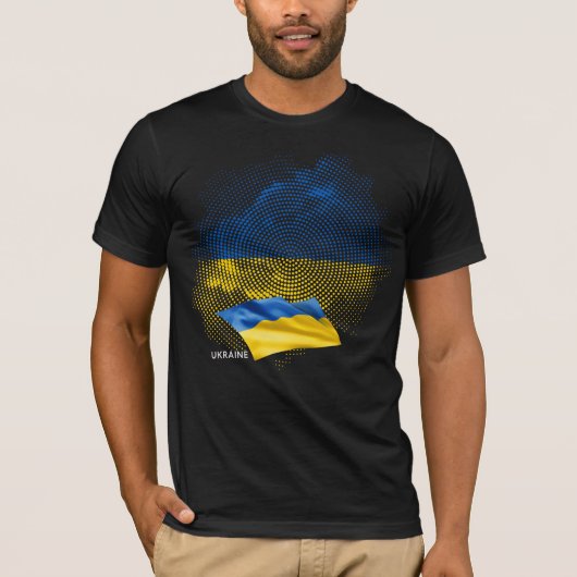 ウクライナの旗 Tシャツ (正面)
