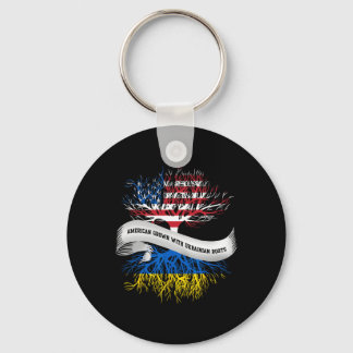 ウクライナの根を持つアメリカ育ち ウクライナTシャツ キーホルダー
