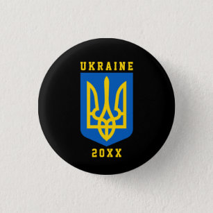 ウクライナの武器と年の黒衣 缶バッジ