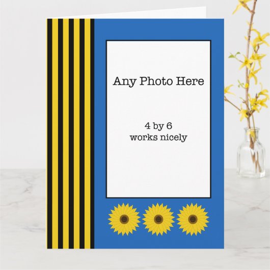 ウクライナの母の日 カード (黄色い花)