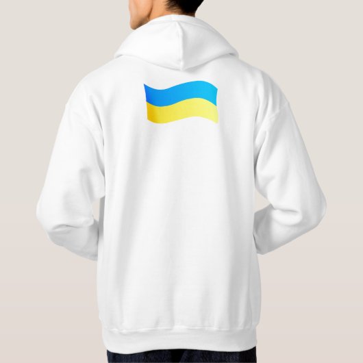 ウクライナの民俗Festのためのウクライナの旗 パーカ (裏面)