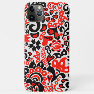 ウクライナの民族民芸フラワーパターン抽象 iPhone 11 PRO MAXケース