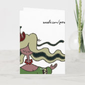 ウクライナの民芸を祝い、踊って下さい カード (裏面)