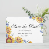 ウクライナの水の色の保存日付招待状 セーブザデート (スタンド正面)