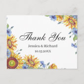 ウクライナの水彩画 サンクス ポストカード (正面)