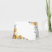 ウクライナの水彩画 折りたとう紙の感謝カード サンキューカード (裏面)