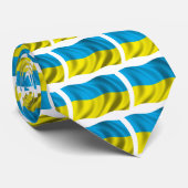 ウクライナの波状の旗 ネクタイ (ロール)