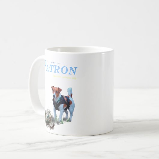 ウクライナの火工師の犬のパトロン コーヒーマグカップ (正面左)