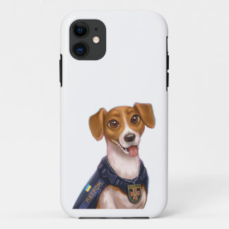 ウクライナの犬用パトロンTシャツ iPhone 11 ケース