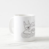 ウクライナの猫キツァ コーヒーマグカップ (正面左)