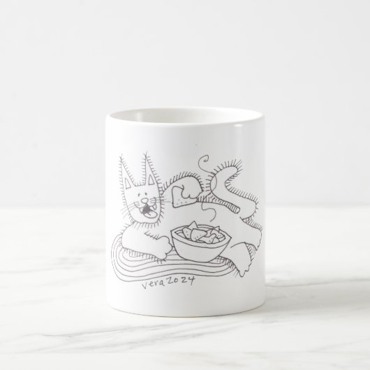 ウクライナの猫キツァ コーヒーマグカップ (中央)