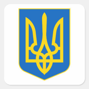 ウクライナの紋章Герб України スクエアシール