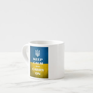 ウクライナの紋章 トリツェントのKeep Calm And Carry On エスプレッソカップ