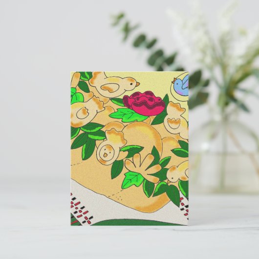 ウクライナの結婚式のためのコロヴァイ ポストカード (スタンド正面)