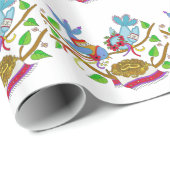 ウクライナの結婚式の鳥の民芸 ラッピングペーパー (ロールコーナー)