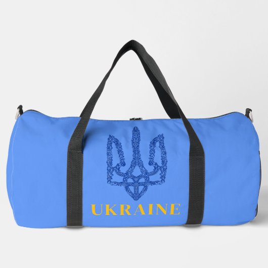 ウクライナの腕のウクライナのトライデントトリズブコート ダッフルバッグ (正面)